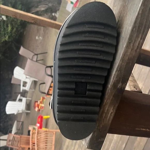 Dr. Martens Platform Sandals Francis Leather Strap Retro Women's 7. B & W - Picture 6 of 10